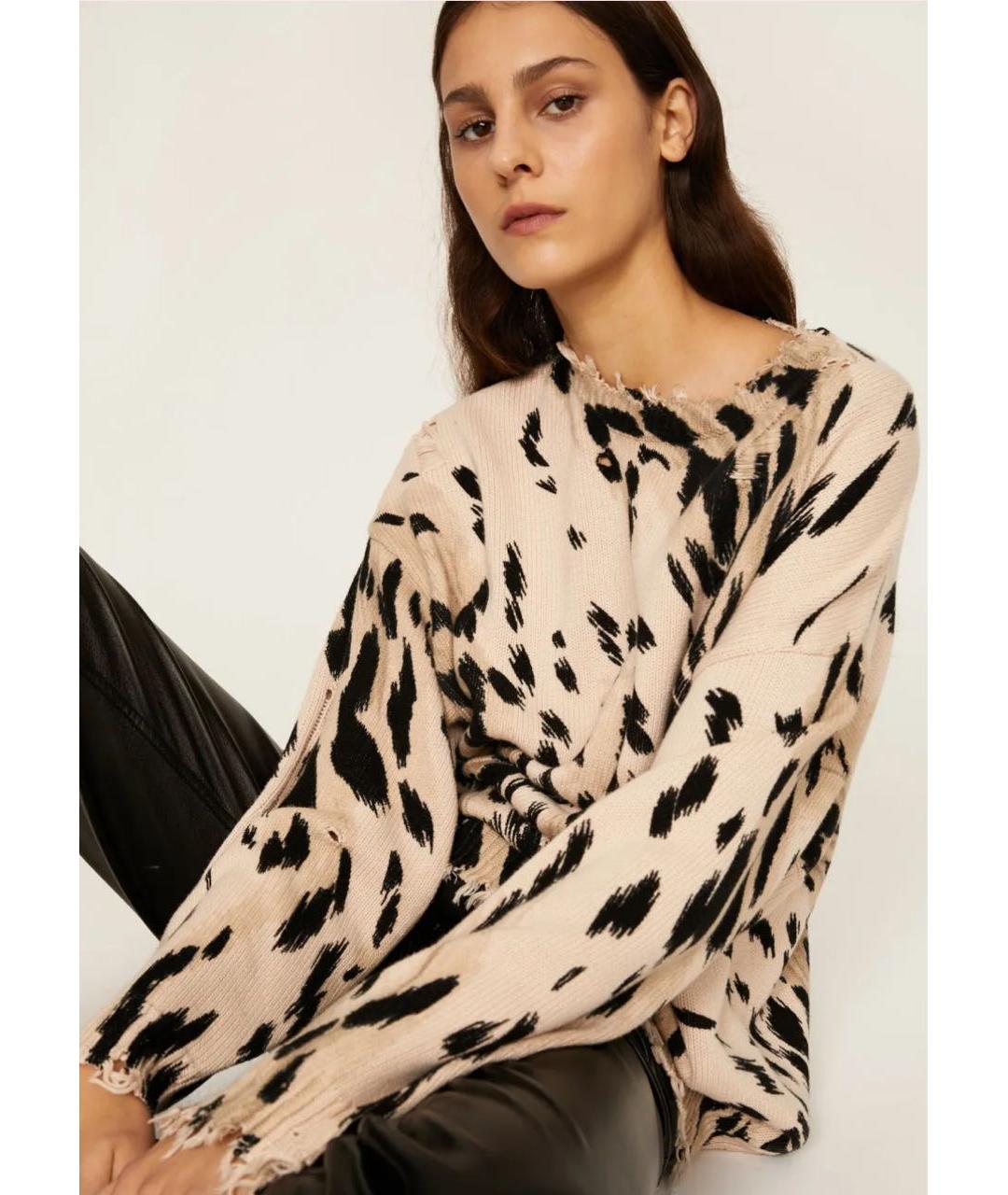 R13 Бежевый хлопковый джемпер / свитер, фото 6