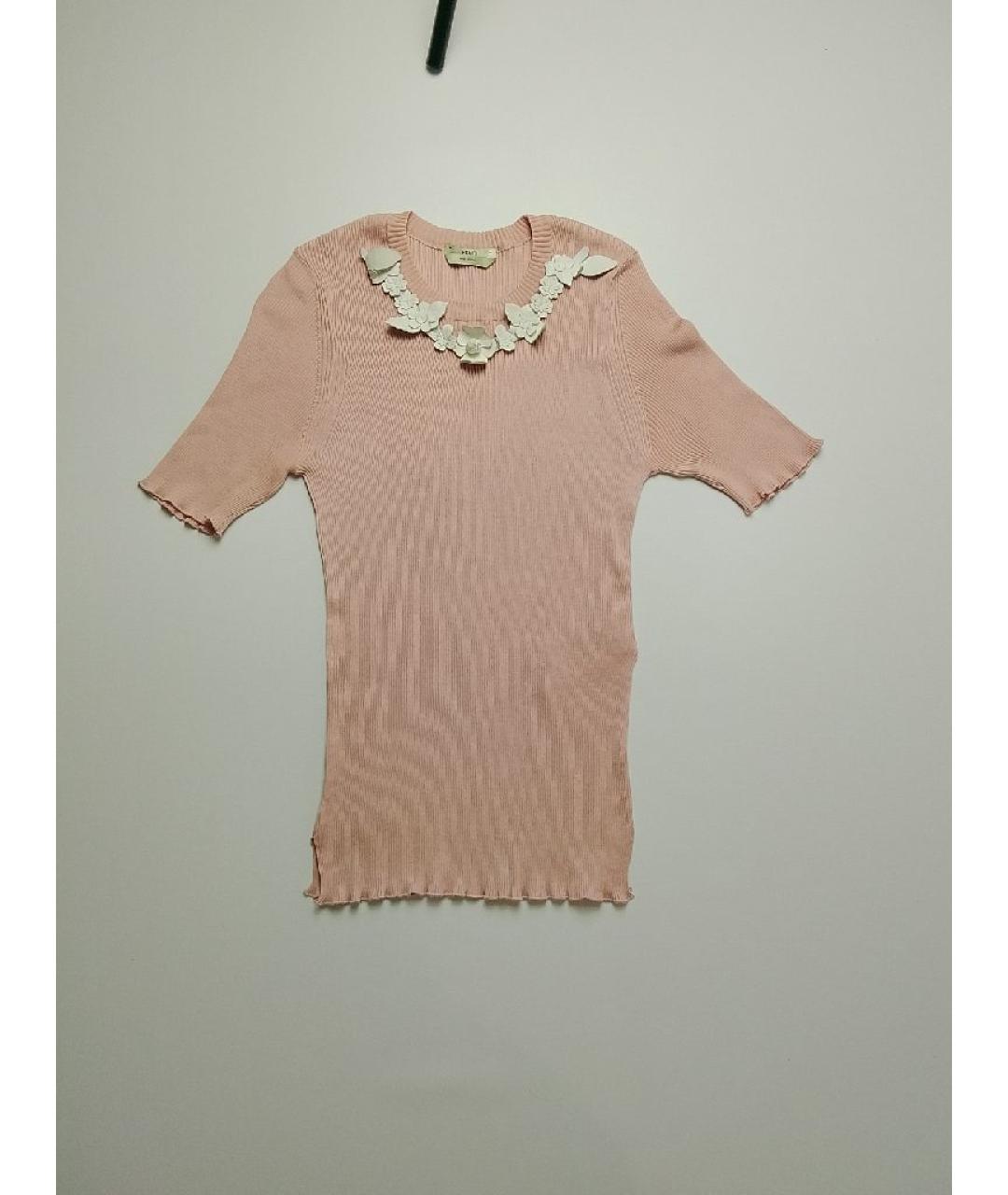 FENDI Коралловый шерстяной джемпер / свитер, фото 6