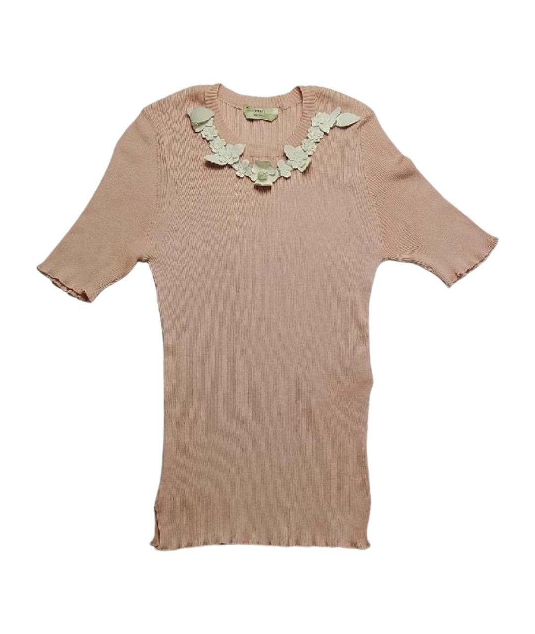 FENDI Коралловый шерстяной джемпер / свитер, фото 1