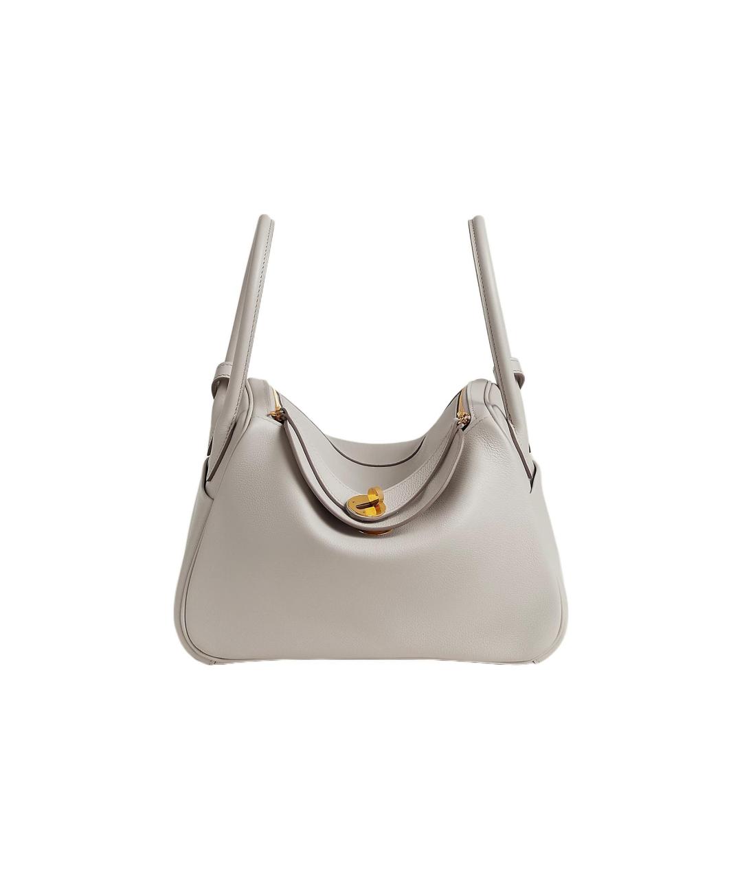 HERMES Бежевая кожаная сумка через плечо, фото 1