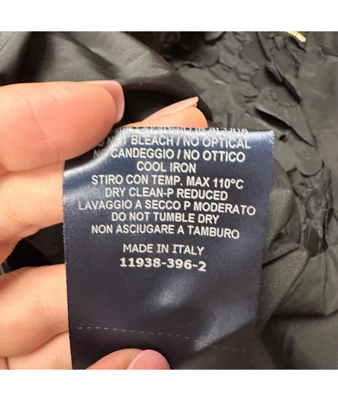 HERNO Черный полиэстеровый тренч/плащ, фото 8