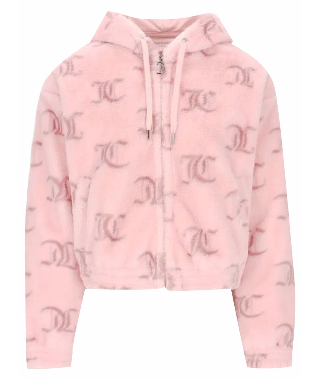JUICY COUTURE Розовая меховая шуба, фото 1