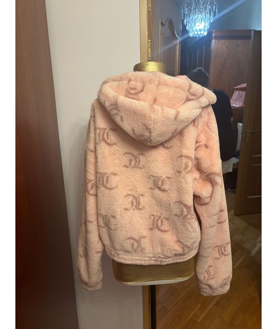 JUICY COUTURE Розовая меховая шуба, фото 2