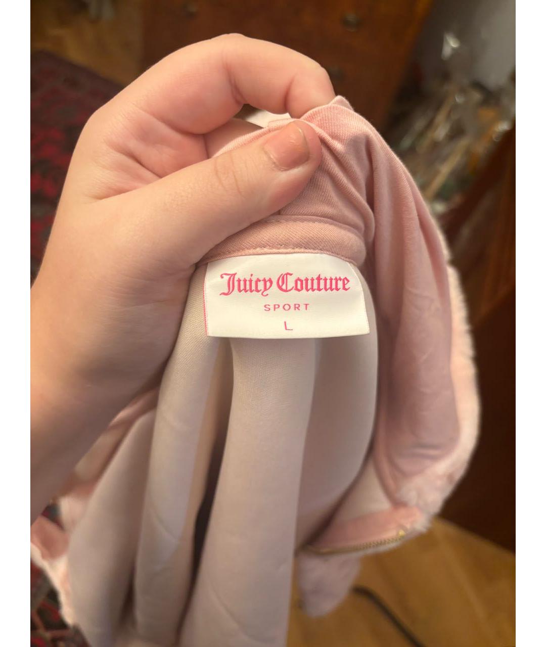 JUICY COUTURE Розовая меховая шуба, фото 3