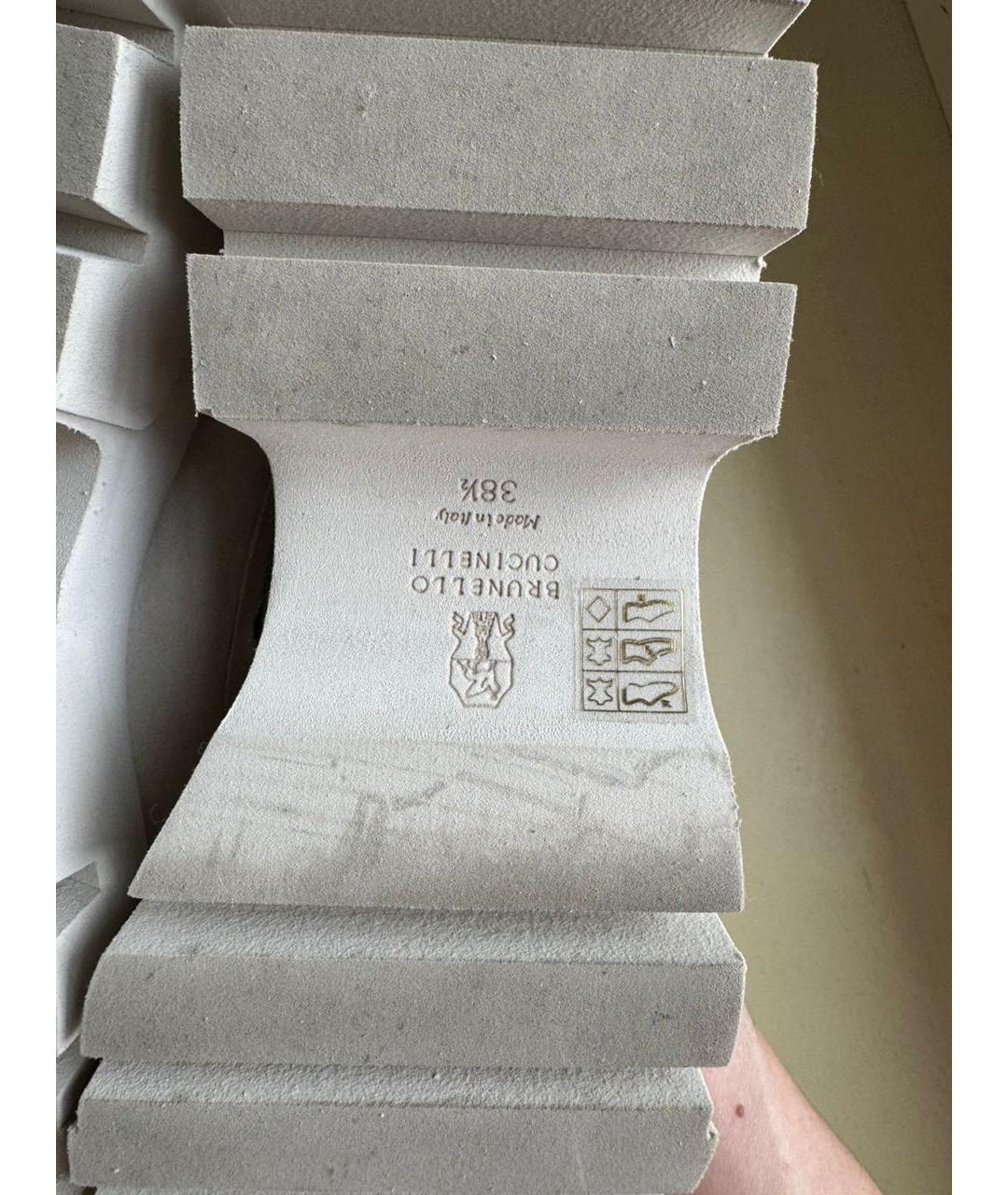 BRUNELLO CUCINELLI Бежевые замшевые лоферы, фото 7