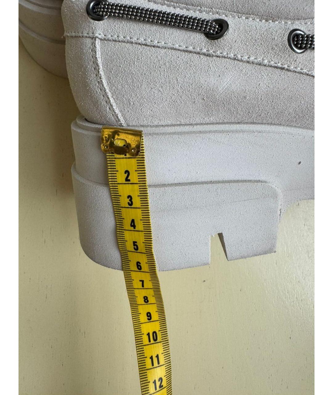 BRUNELLO CUCINELLI Бежевые замшевые лоферы, фото 8