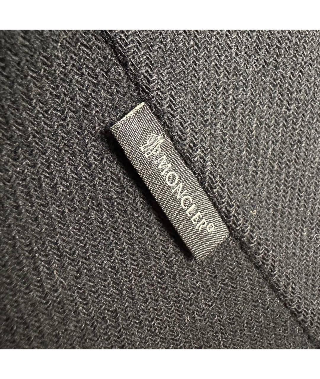 MONCLER Черное пальто, фото 5