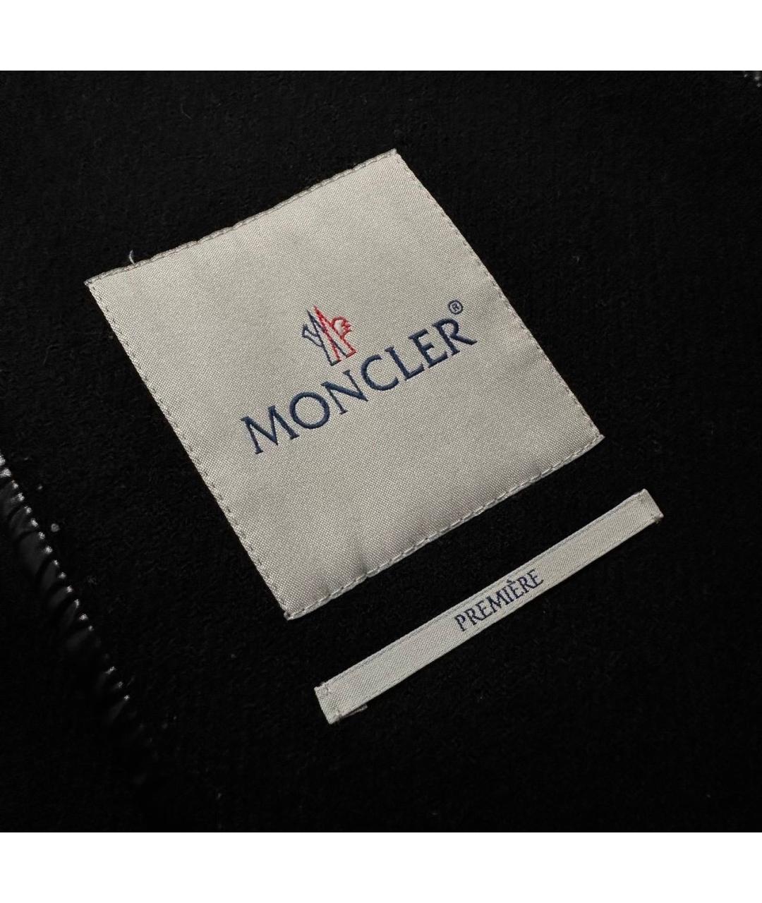 MONCLER Черное пальто, фото 4