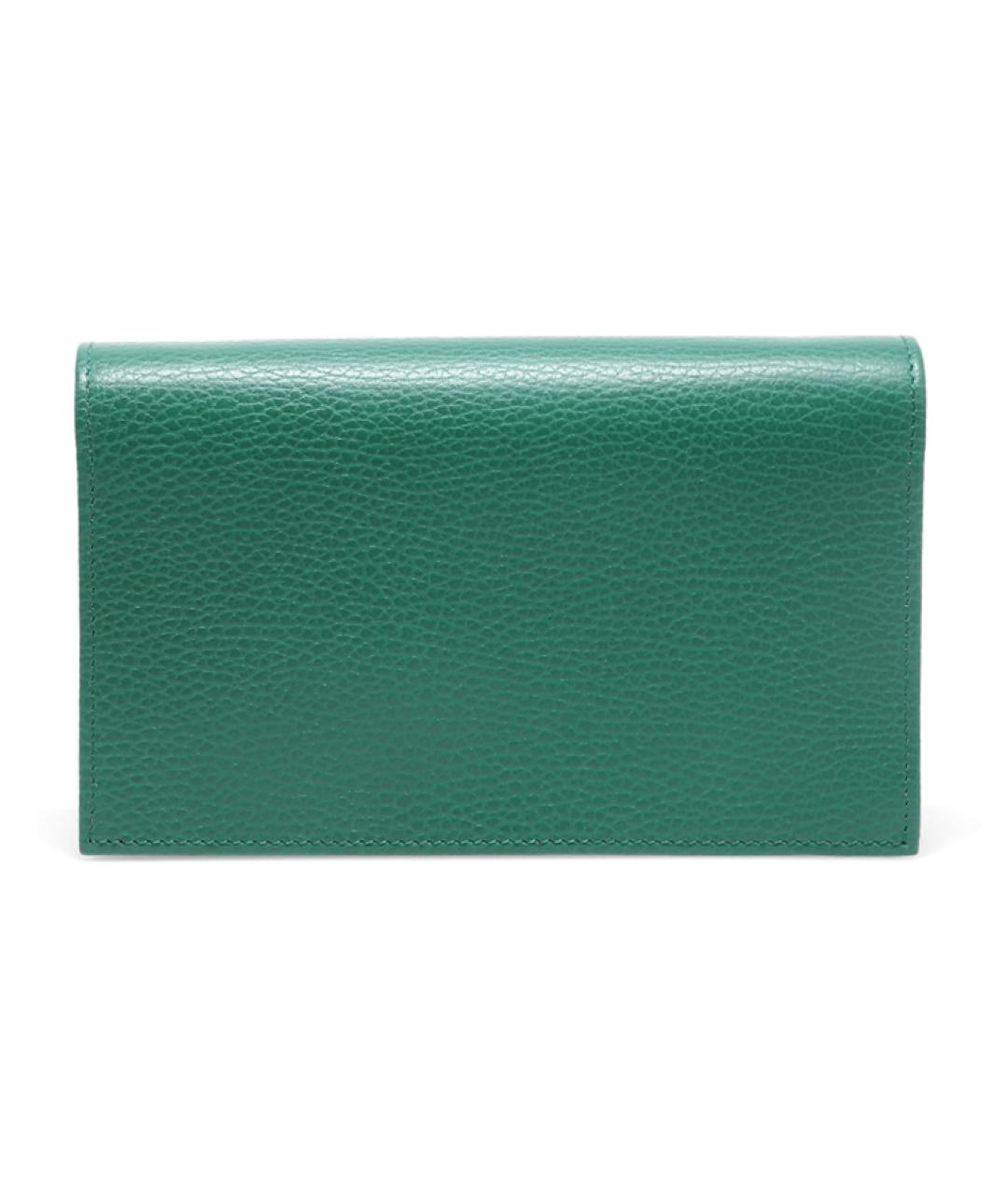 GUCCI Зеленая кожаная сумка через плечо, фото 3