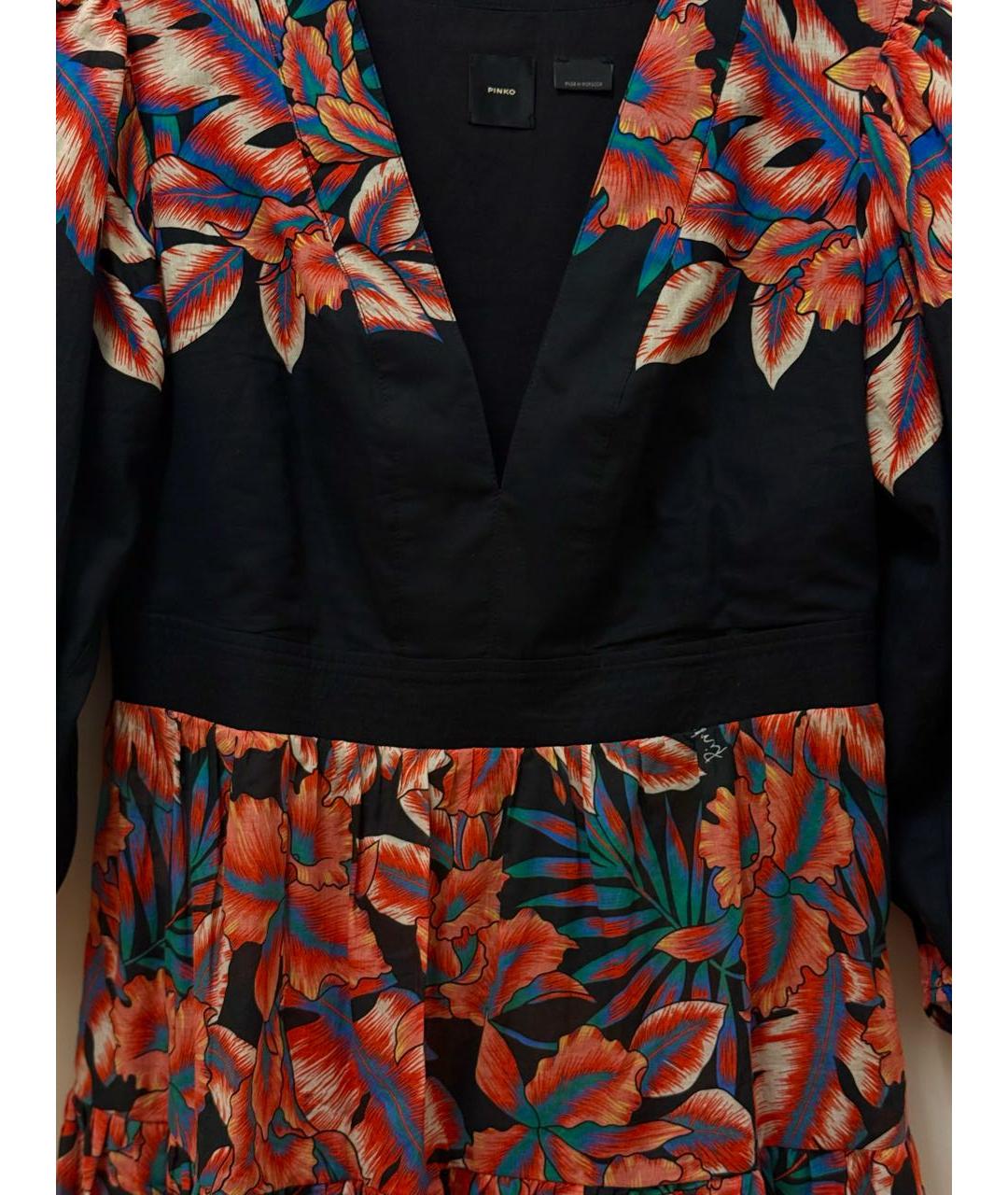 PINKO Мульти хлопковое повседневное платье, фото 7