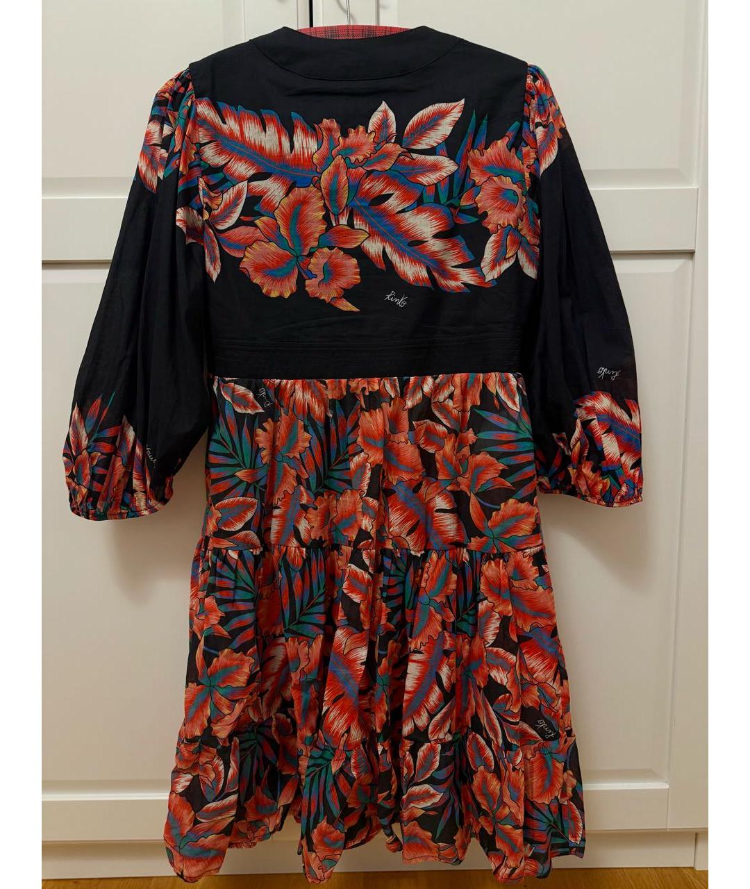 PINKO Мульти хлопковое повседневное платье, фото 5