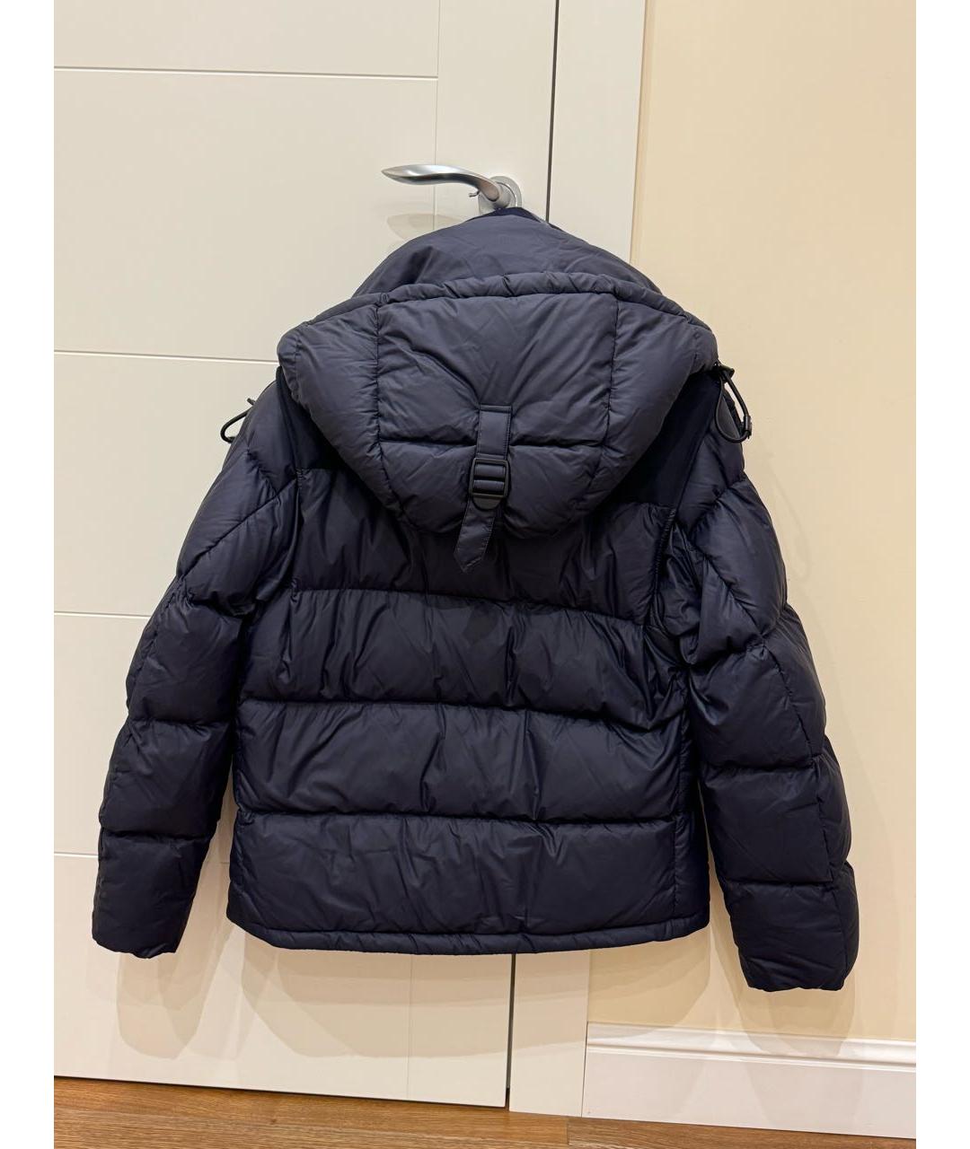 BURBERRY Темно-синий полиэстеровый пуховик, фото 2