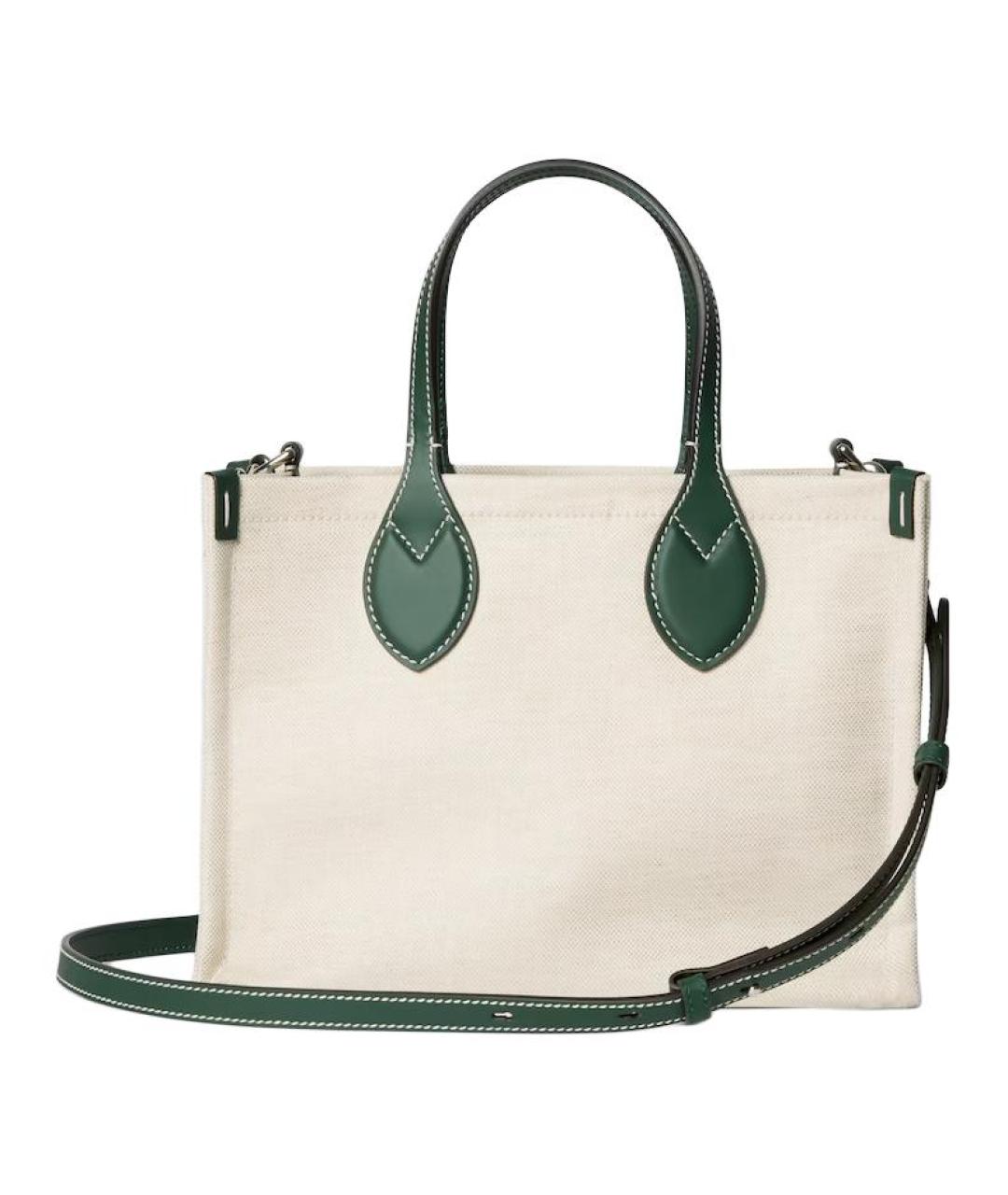 GUCCI Бежевая тканевая сумка через плечо, фото 5