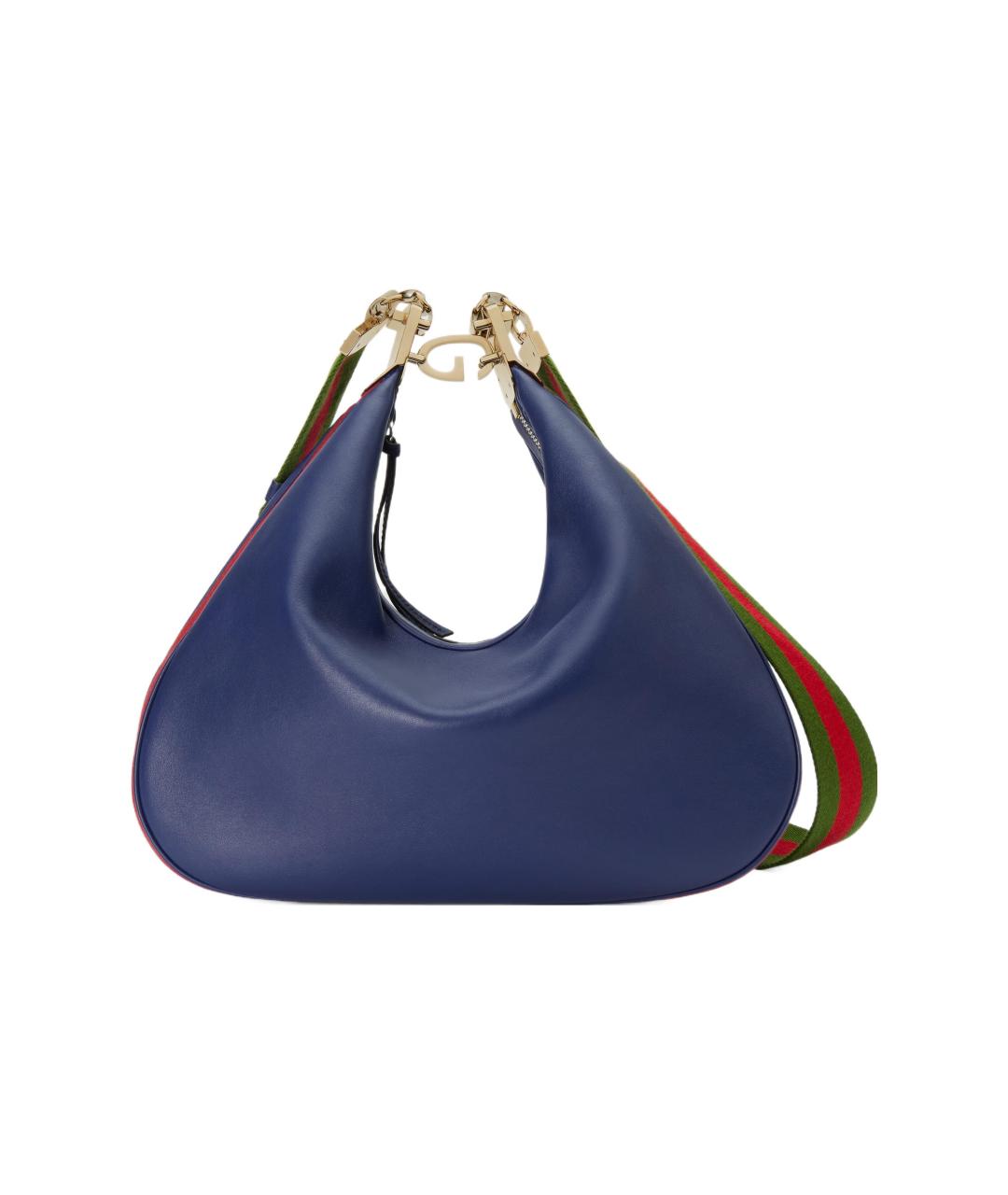 GUCCI Синяя кожаная сумка через плечо, фото 10