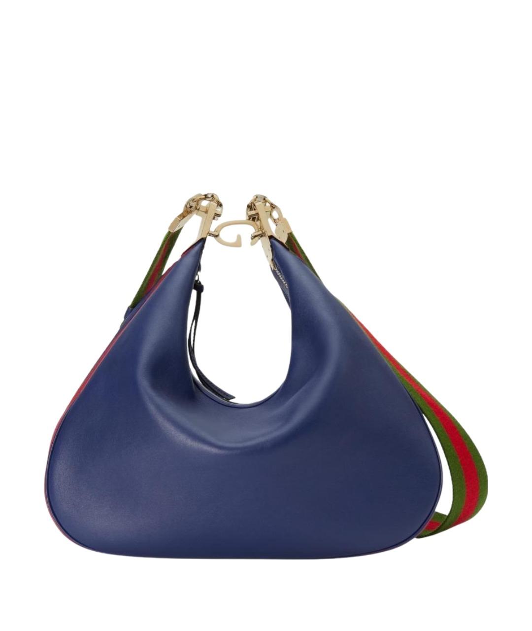 GUCCI Синяя кожаная сумка через плечо, фото 1