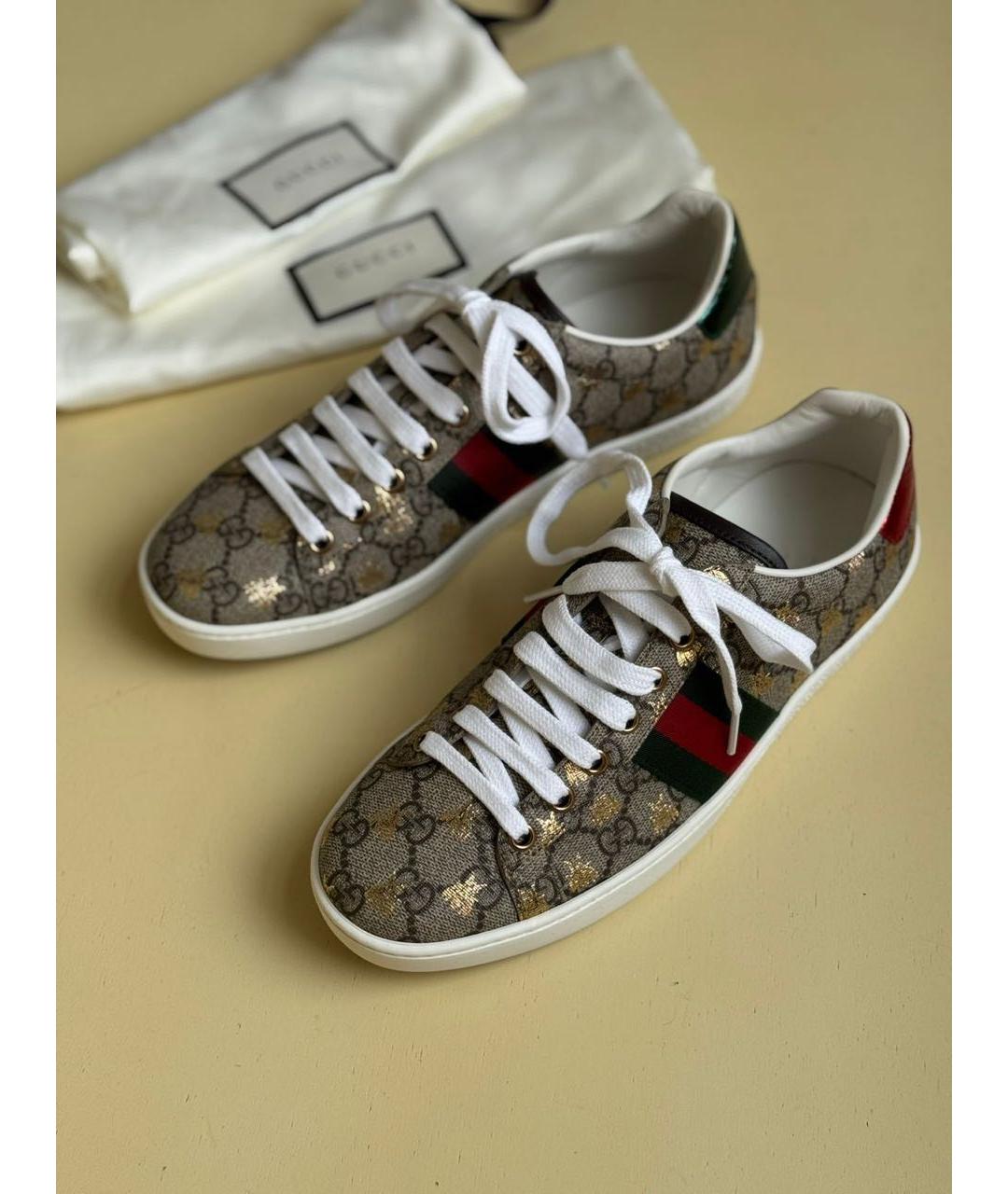 GUCCI Мульти текстильные кеды, фото 3