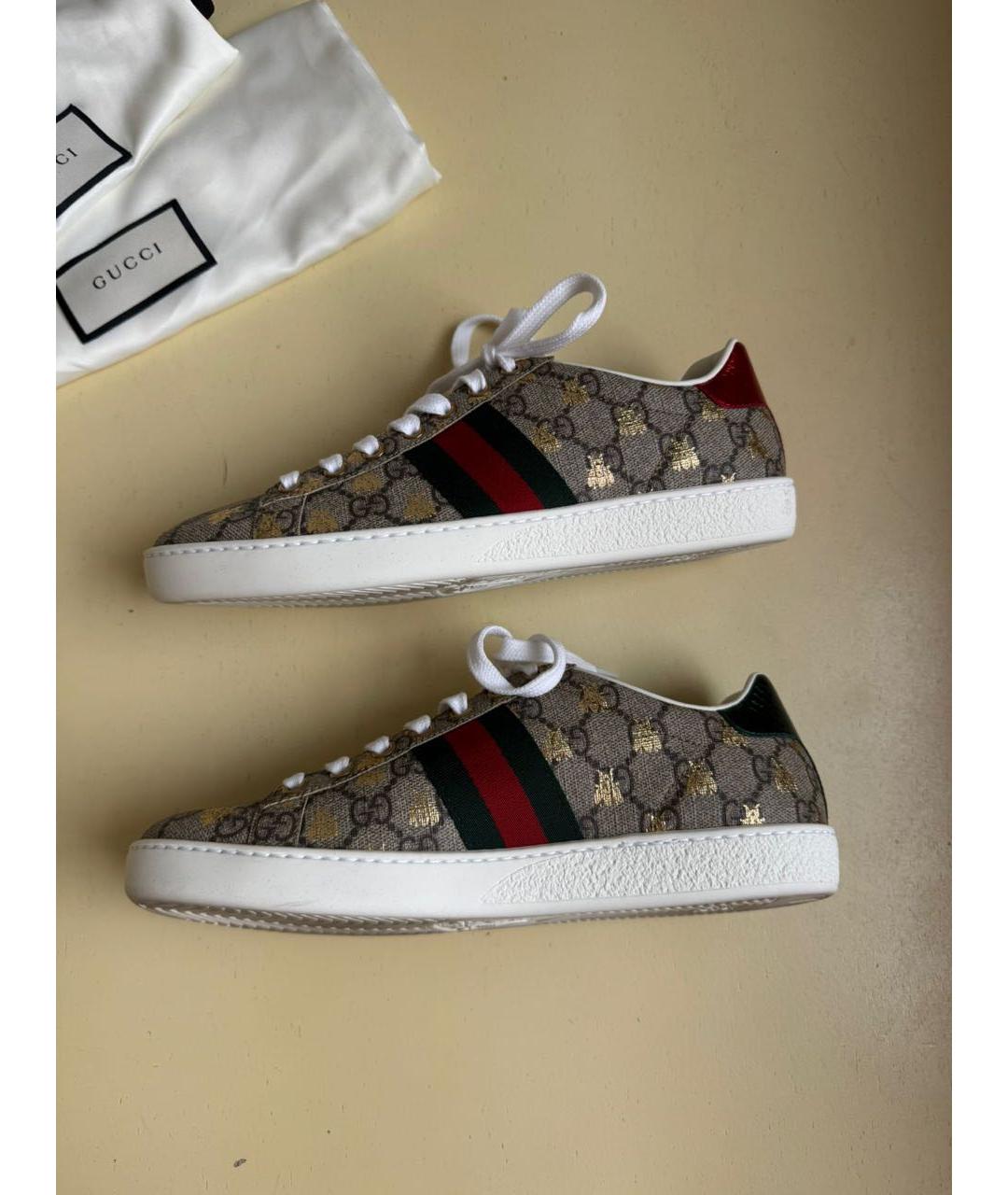 GUCCI Мульти текстильные кеды, фото 2