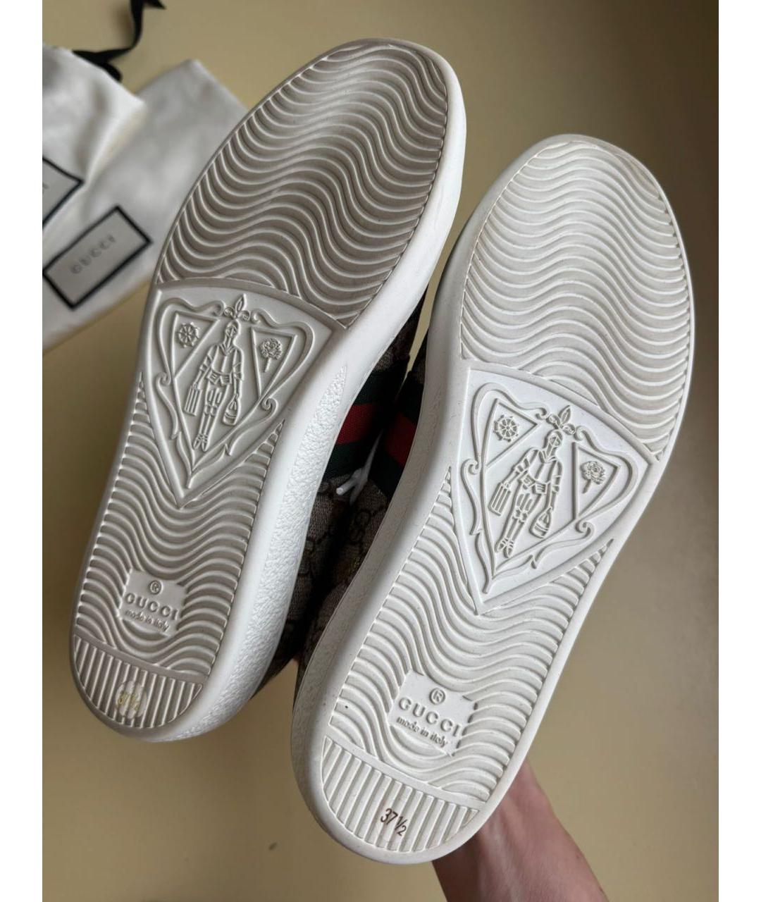 GUCCI Мульти текстильные кеды, фото 5