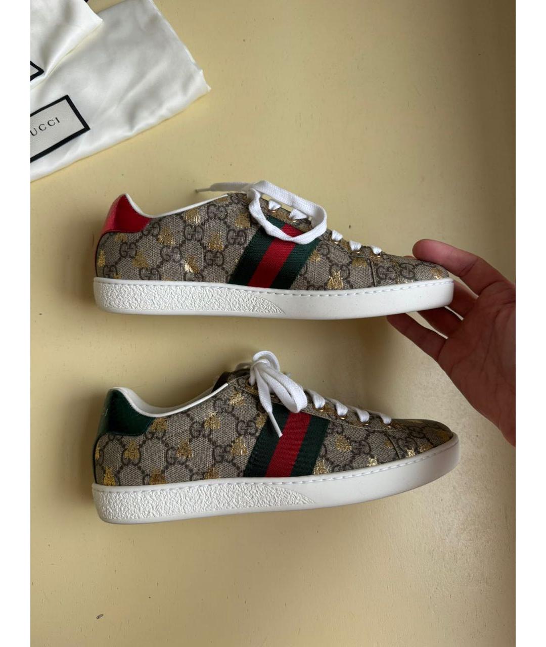 GUCCI Мульти текстильные кеды, фото 7