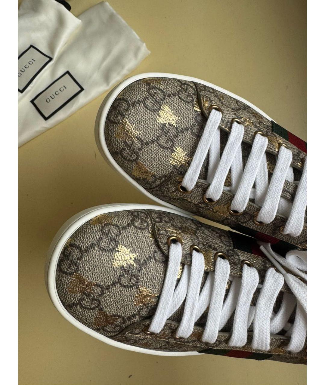 GUCCI Мульти текстильные кеды, фото 4