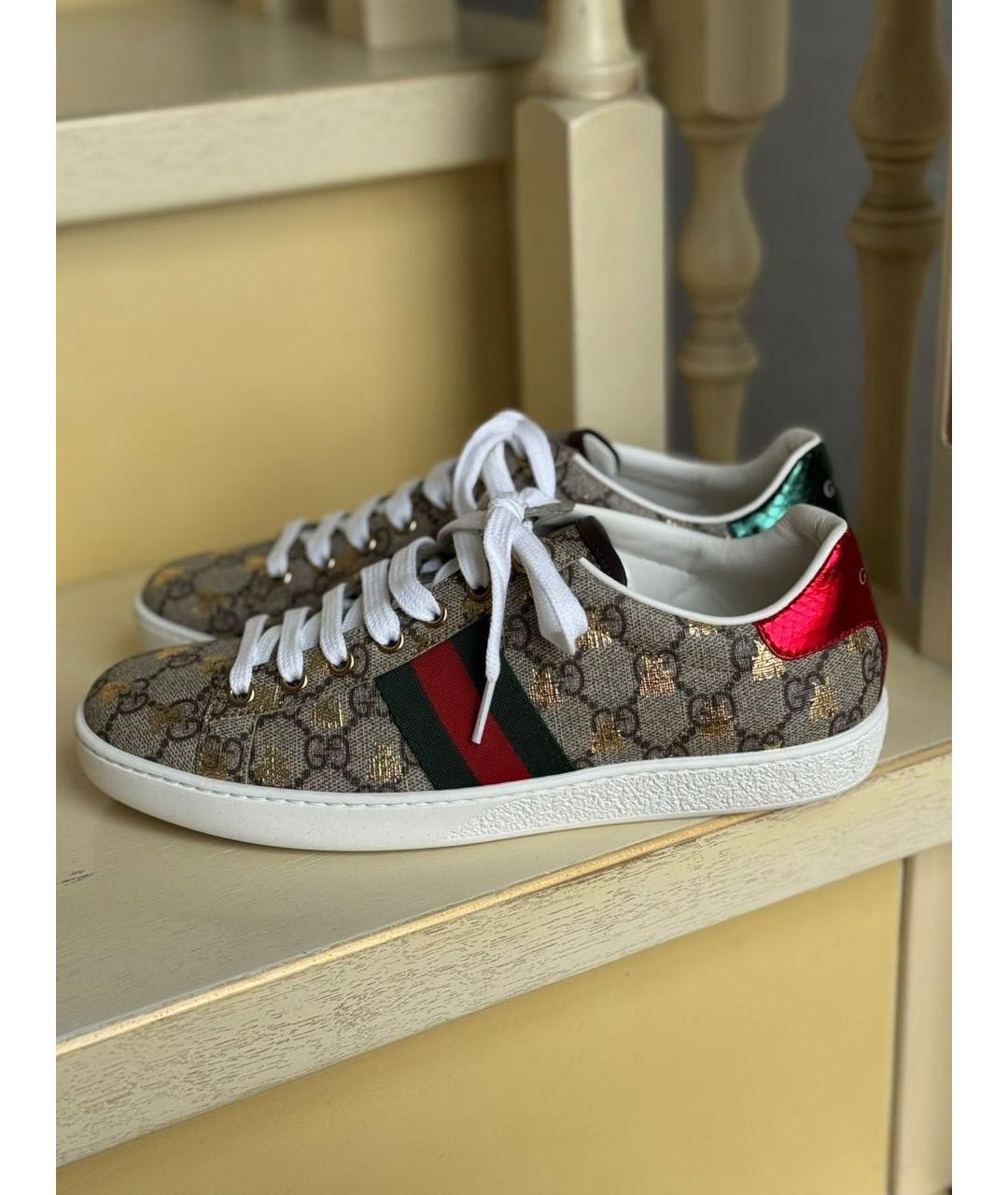 GUCCI Мульти текстильные кеды, фото 9