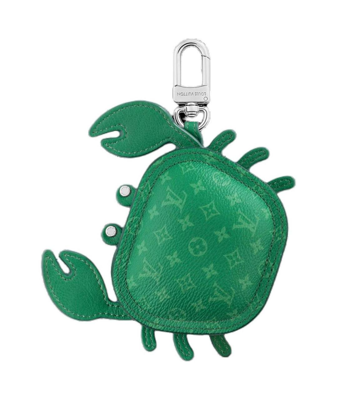 LOUIS VUITTON Зеленый кожаный кошелек, фото 1