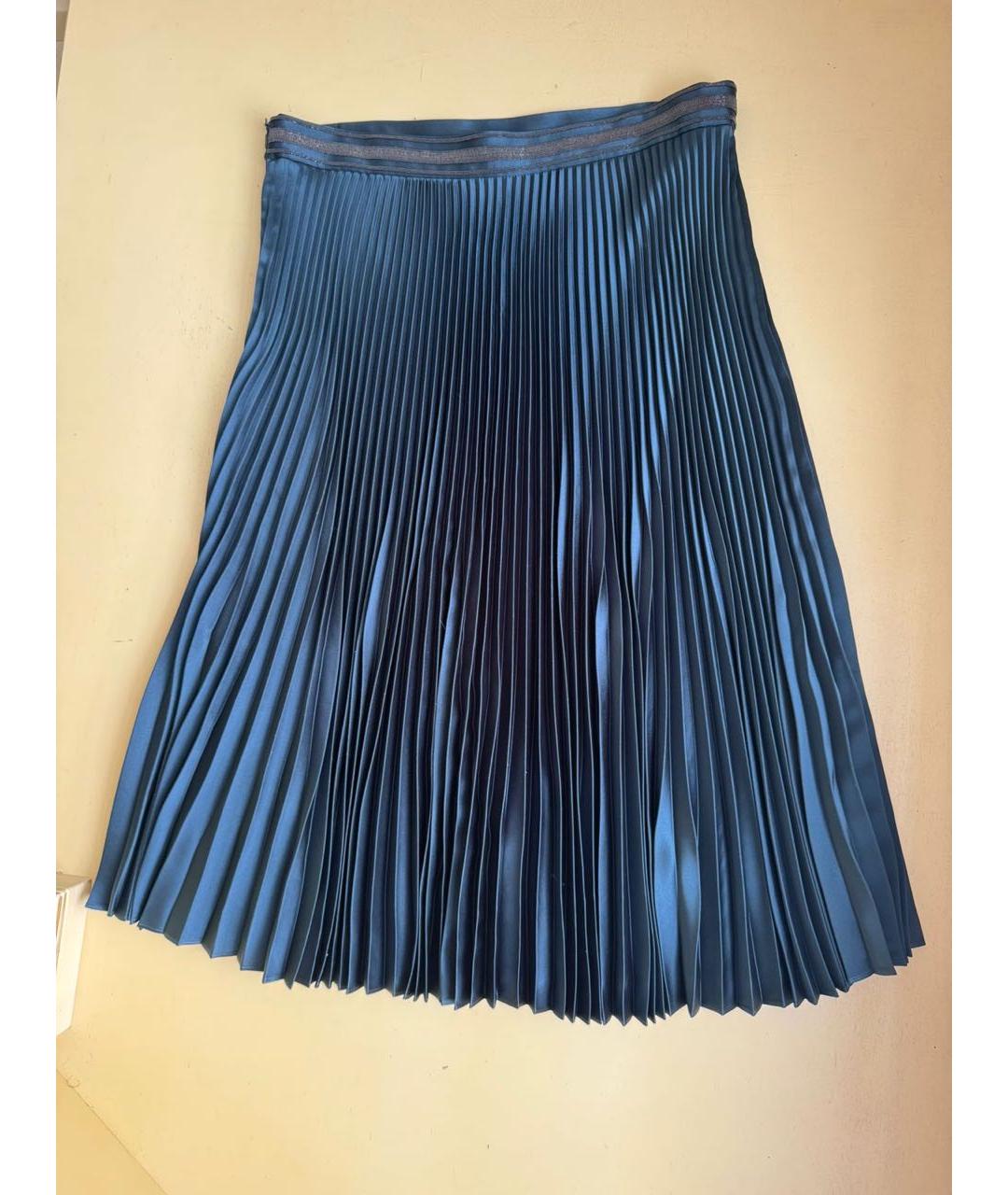 BRUNELLO CUCINELLI Черная полиэстеровая юбка миди, фото 9