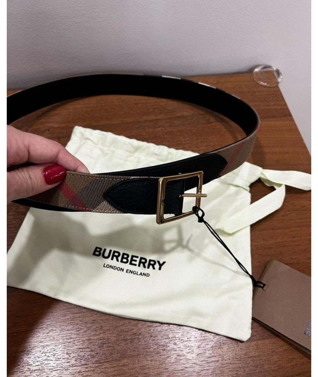 BURBERRY Коричневый ремень, фото 4