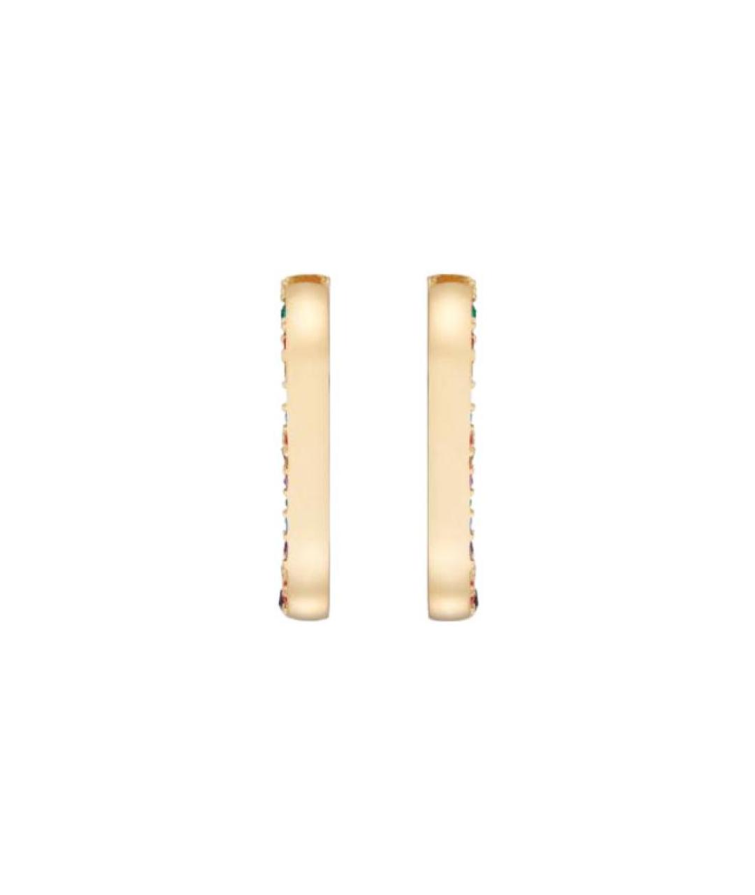 CHRISTIAN DIOR Золотые металлические серьги, фото 2