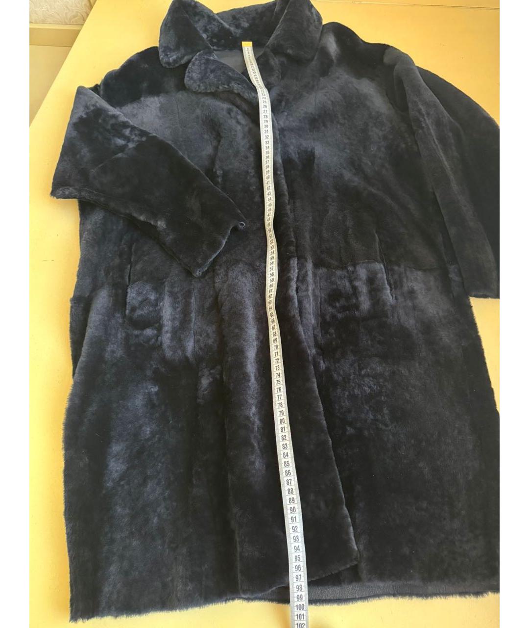 DROME Черная меховая дубленка, фото 4