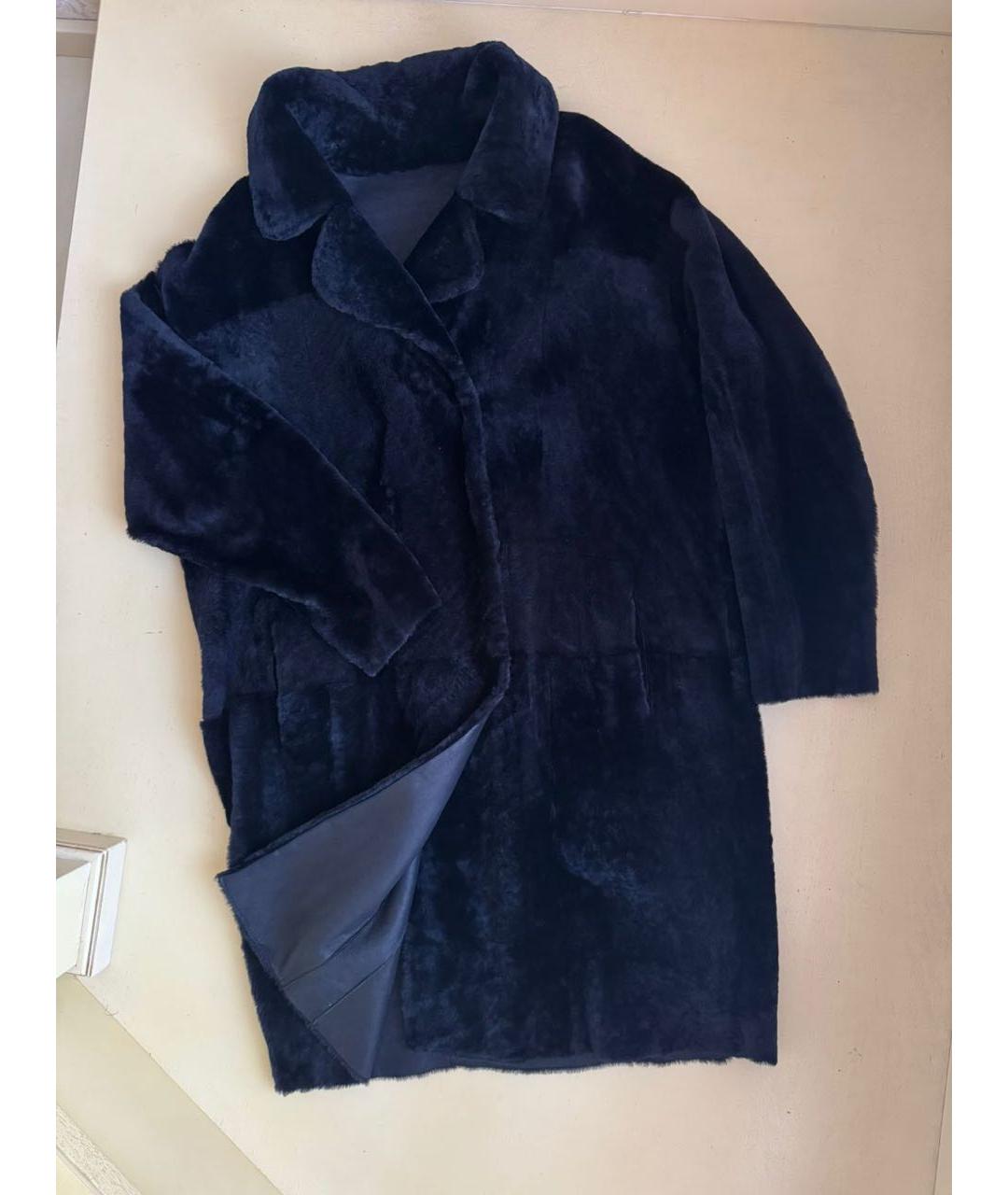 DROME Черная меховая дубленка, фото 6