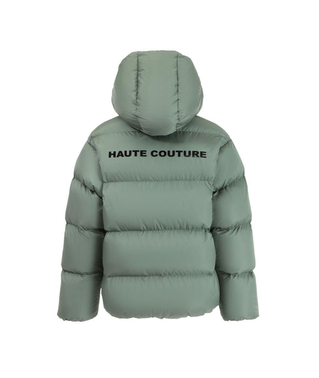 404NOTFOUND Зеленый полиэстеровый пуховик, фото 2