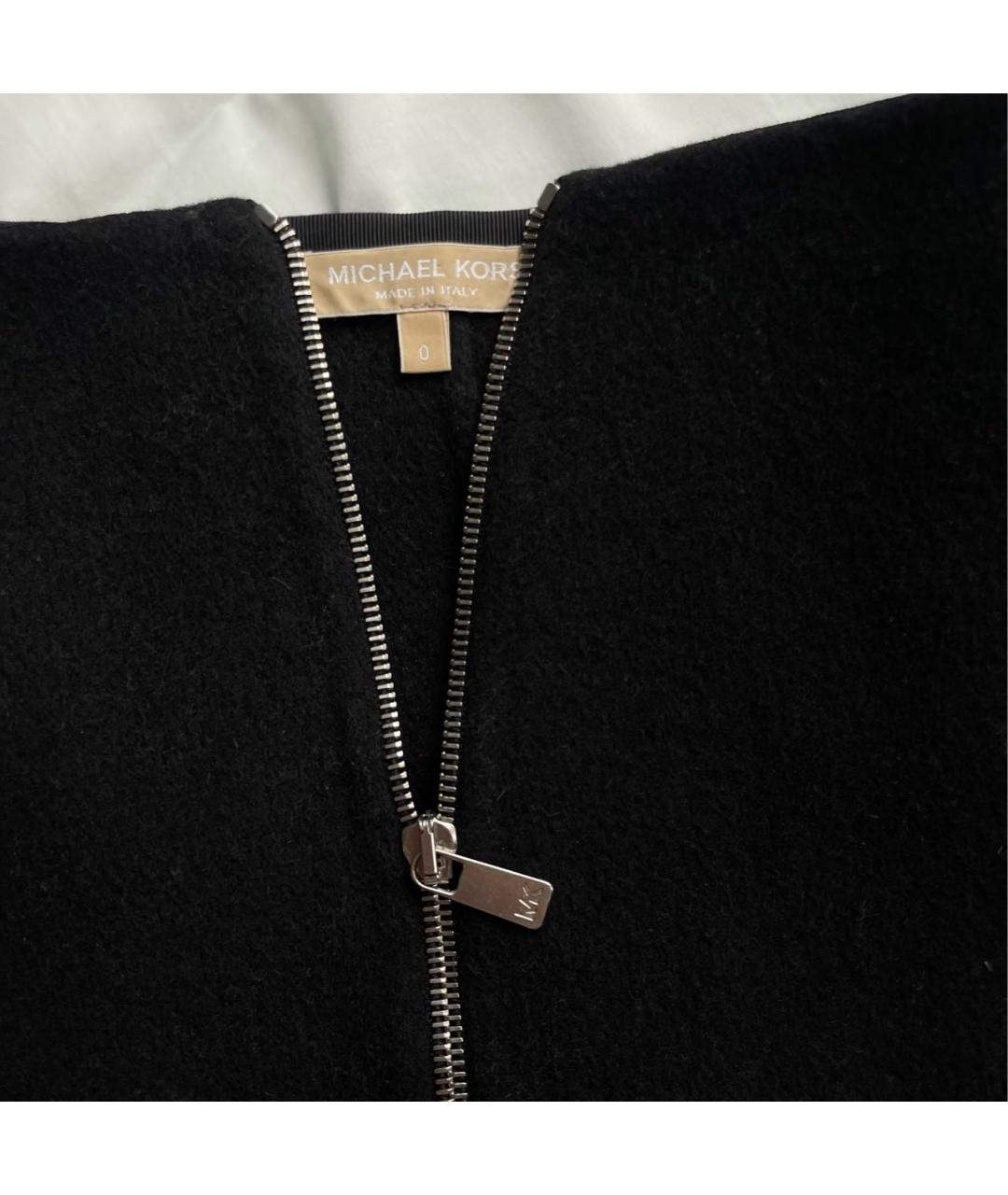 MICHAEL KORS Черная шерстяная юбка миди, фото 5