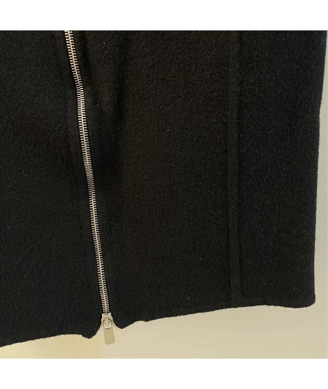 MICHAEL KORS Черная шерстяная юбка миди, фото 4