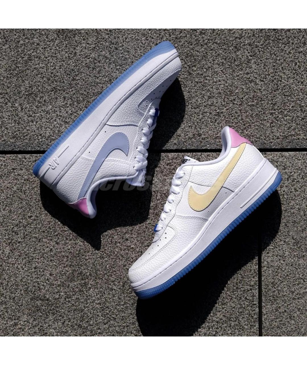 NIKE Белые кожаные кроссовки, фото 7