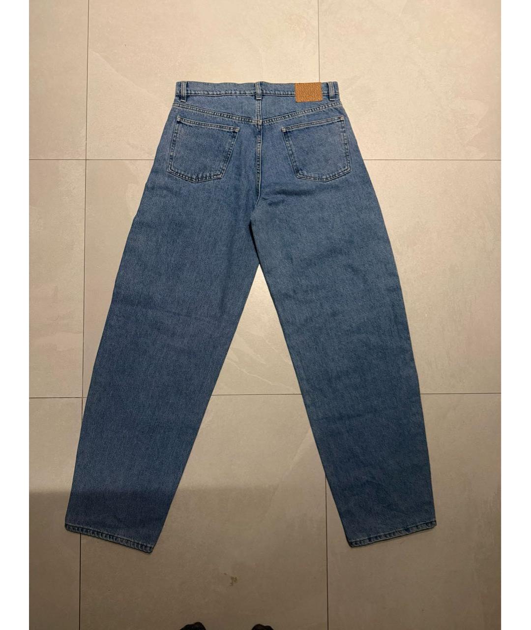 MAGDA BUTRYM Голубые хлопковые прямые джинсы, фото 3