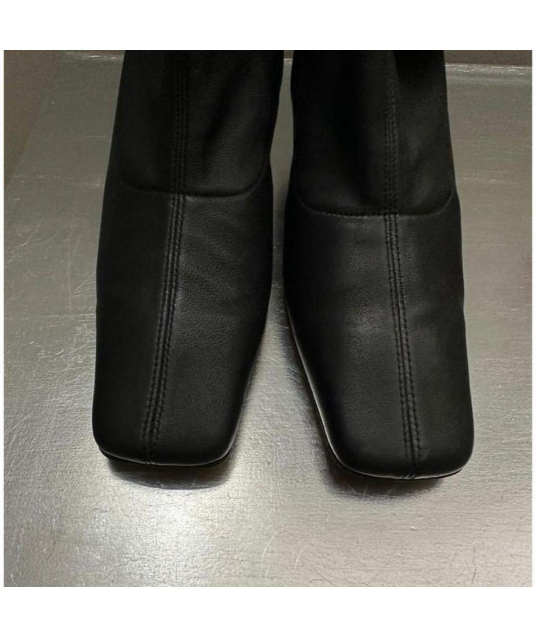 BY FAR Черные кожаные ботильоны, фото 4