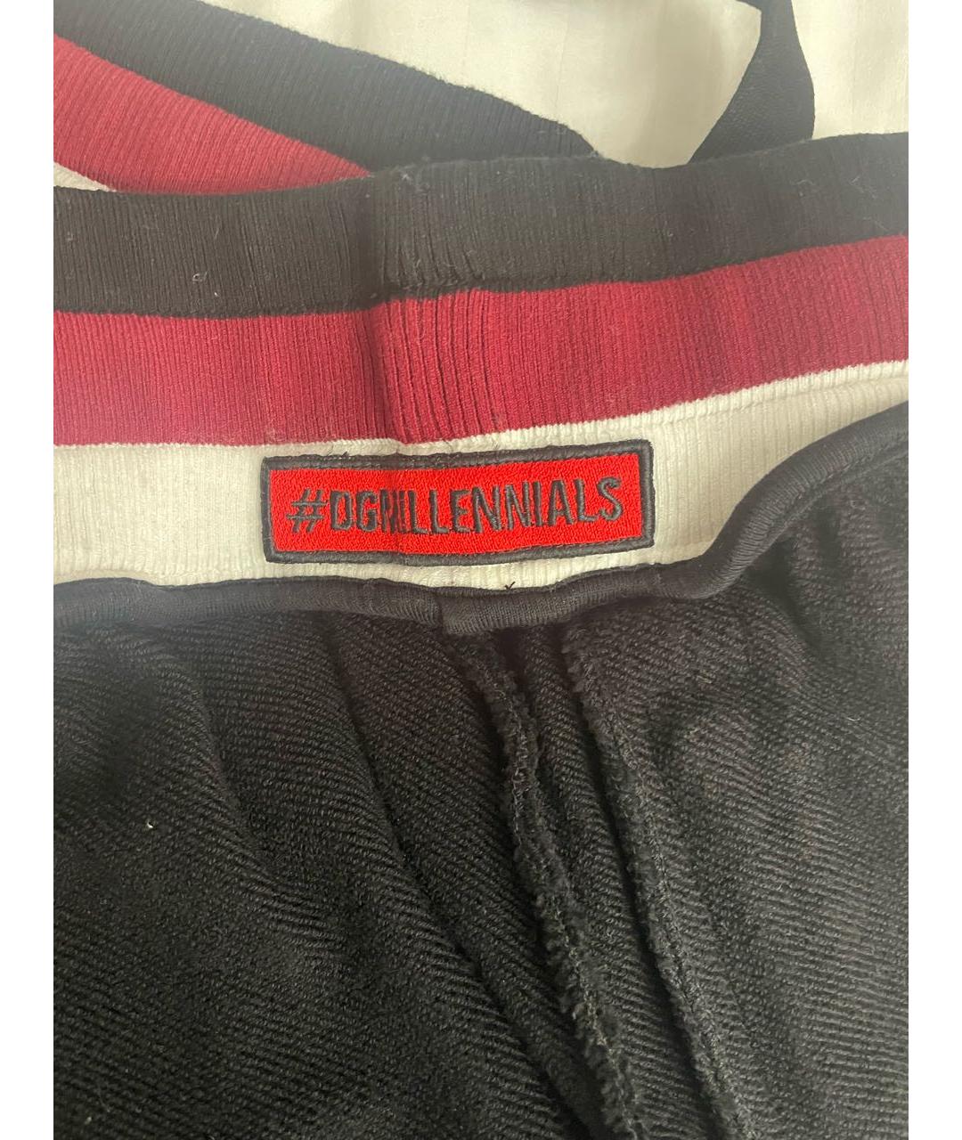 DOLCE&GABBANA Черные хлопковые шорты, фото 4