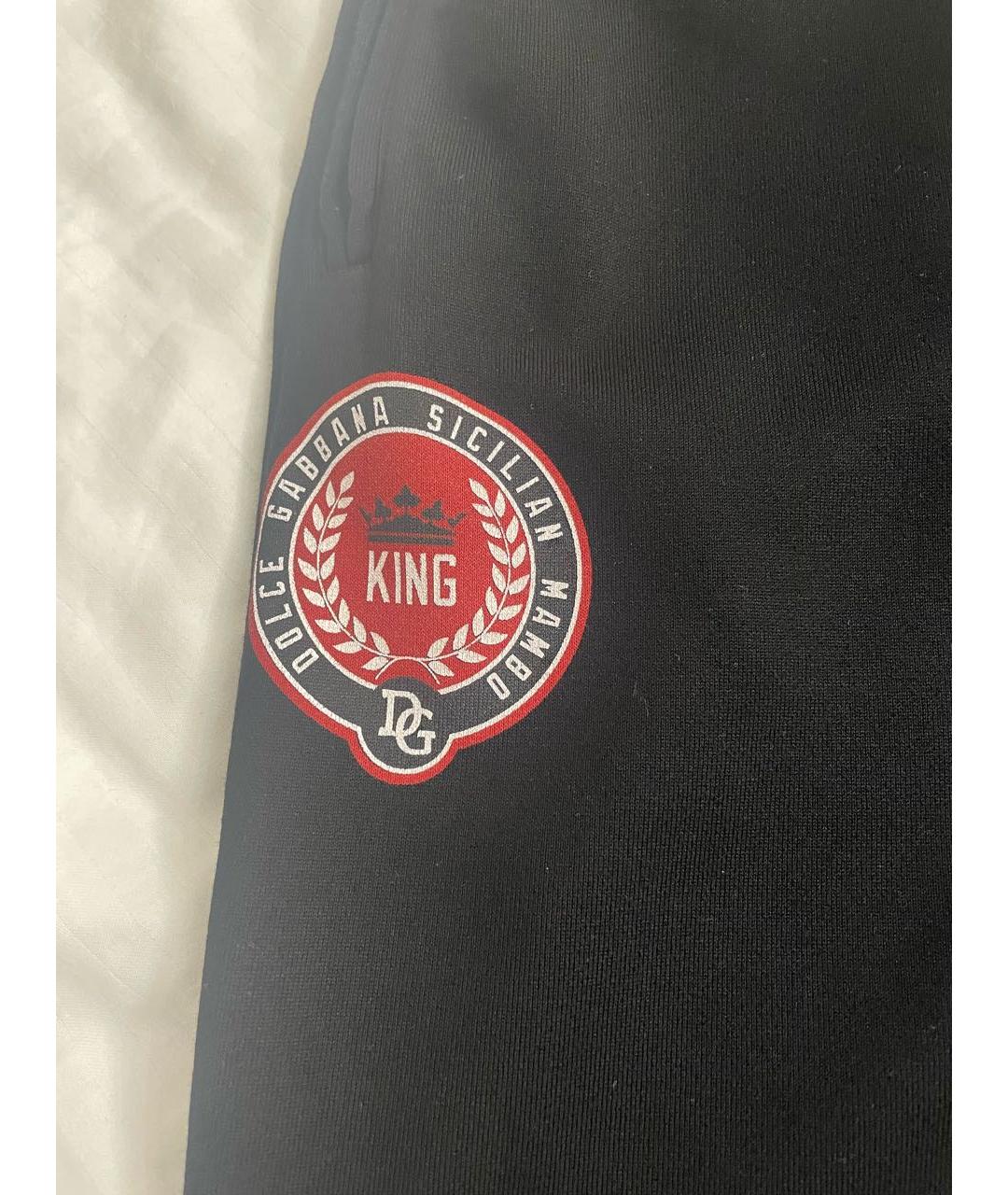 DOLCE&GABBANA Черные хлопковые шорты, фото 7