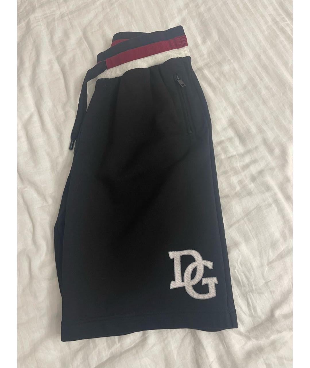 DOLCE&GABBANA Черные хлопковые шорты, фото 5