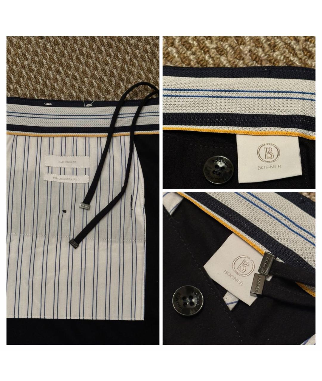 BOGNER Темно-синие повседневные брюки, фото 6