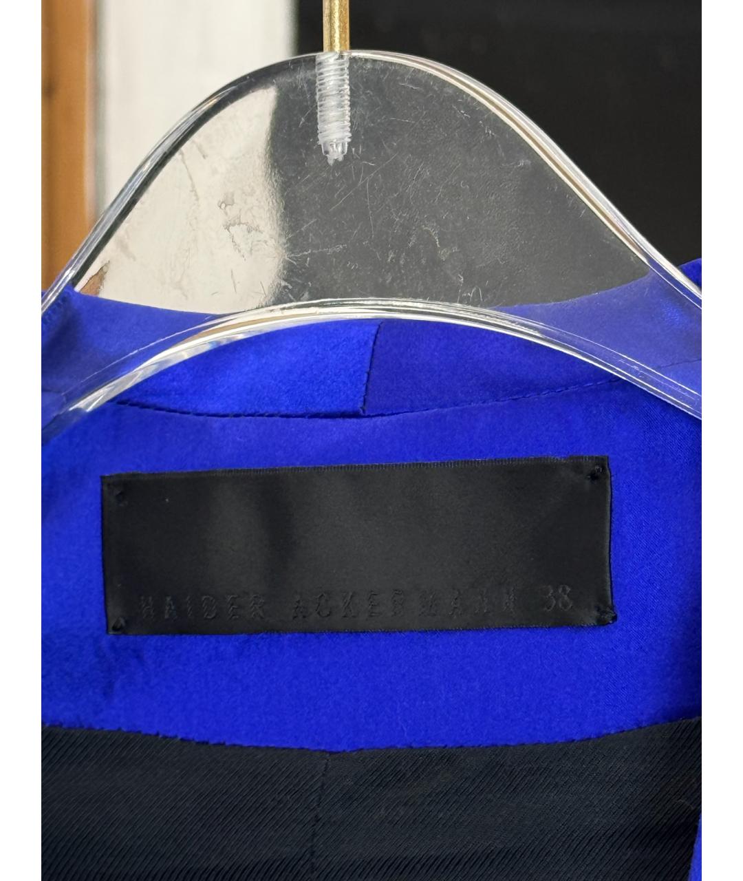 HAIDER ACKERMANN Черный шелковый жакет/пиджак, фото 2