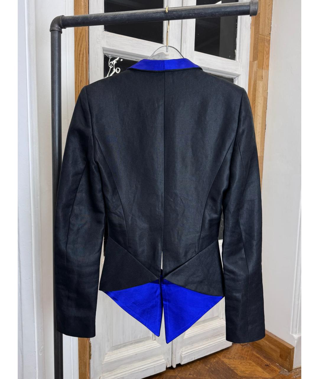 HAIDER ACKERMANN Черный шелковый жакет/пиджак, фото 4
