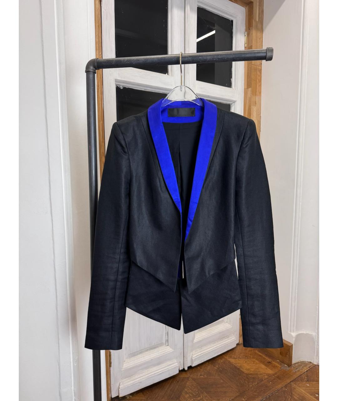HAIDER ACKERMANN Черный шелковый жакет/пиджак, фото 5