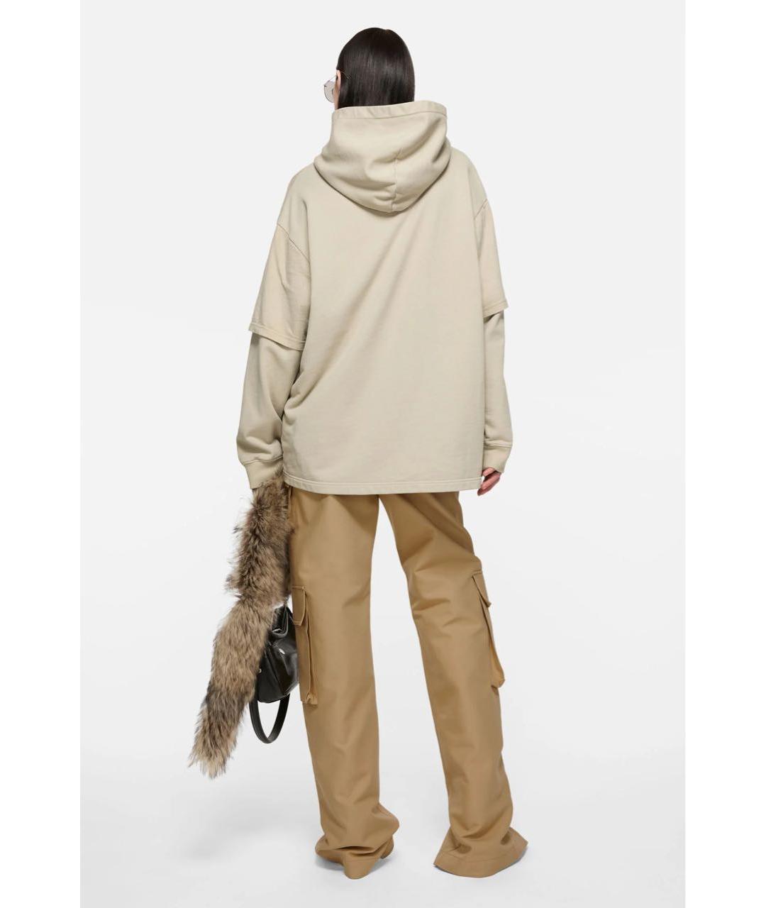 ACNE STUDIOS Бежевый хлопковый джемпер / свитер, фото 4