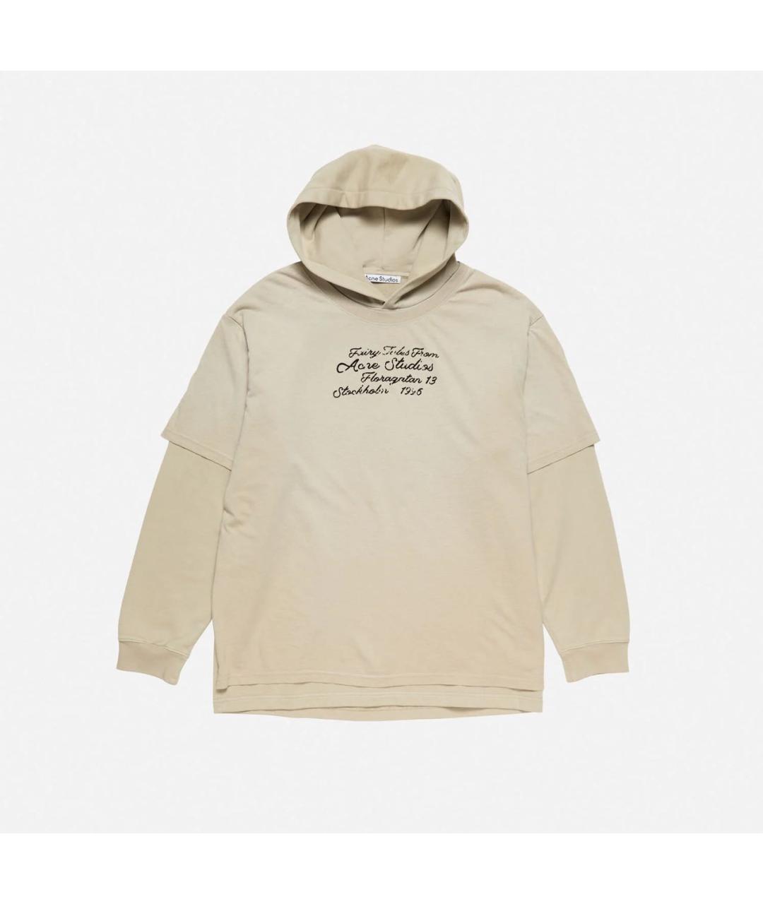 ACNE STUDIOS Бежевый хлопковый джемпер / свитер, фото 5