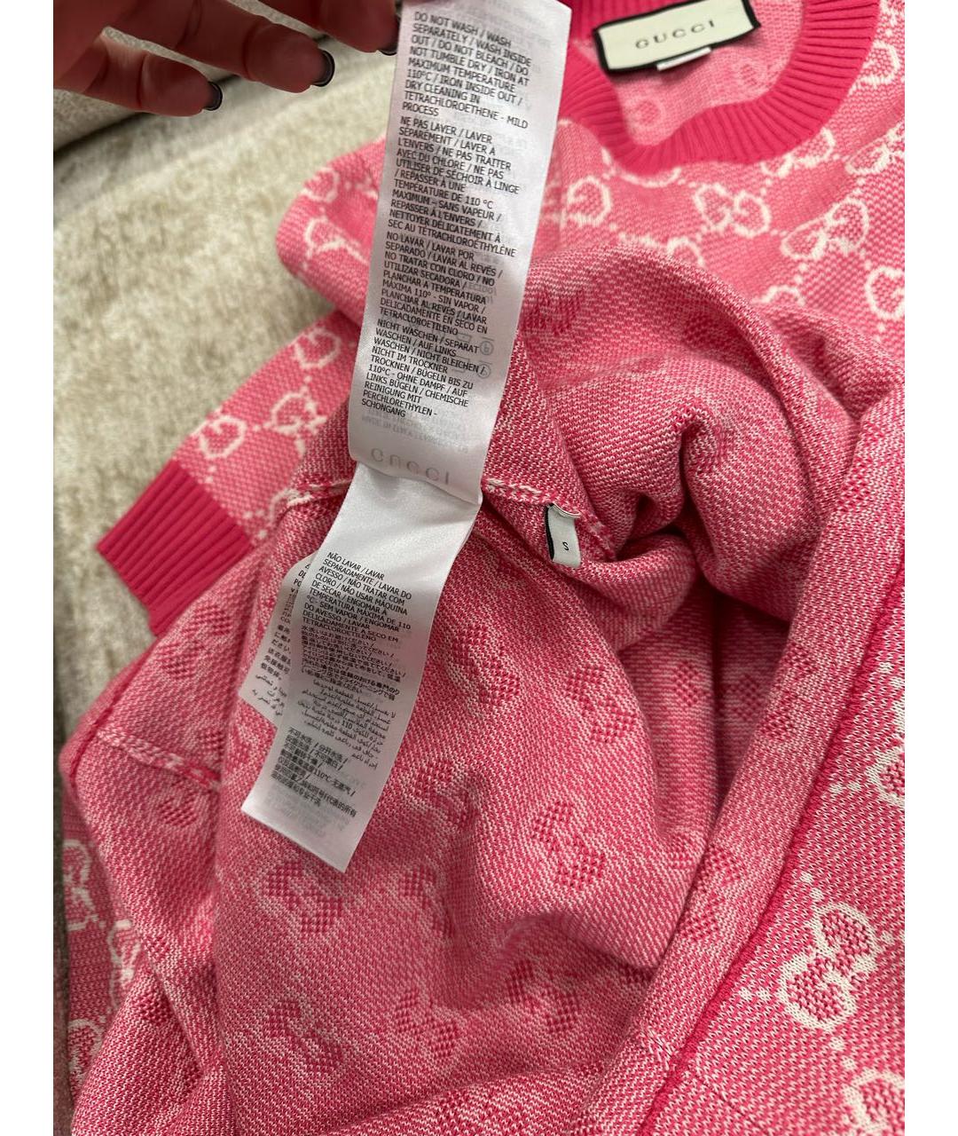GUCCI Розовое повседневное платье, фото 6