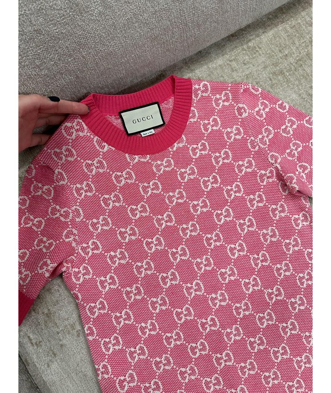 GUCCI Розовое повседневное платье, фото 3