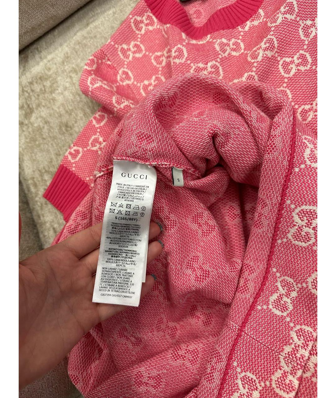 GUCCI Розовое повседневное платье, фото 5