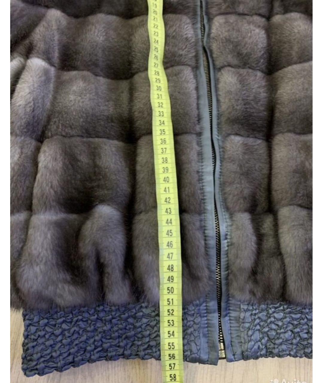 RINDI Антрацитовая меховая шуба, фото 6